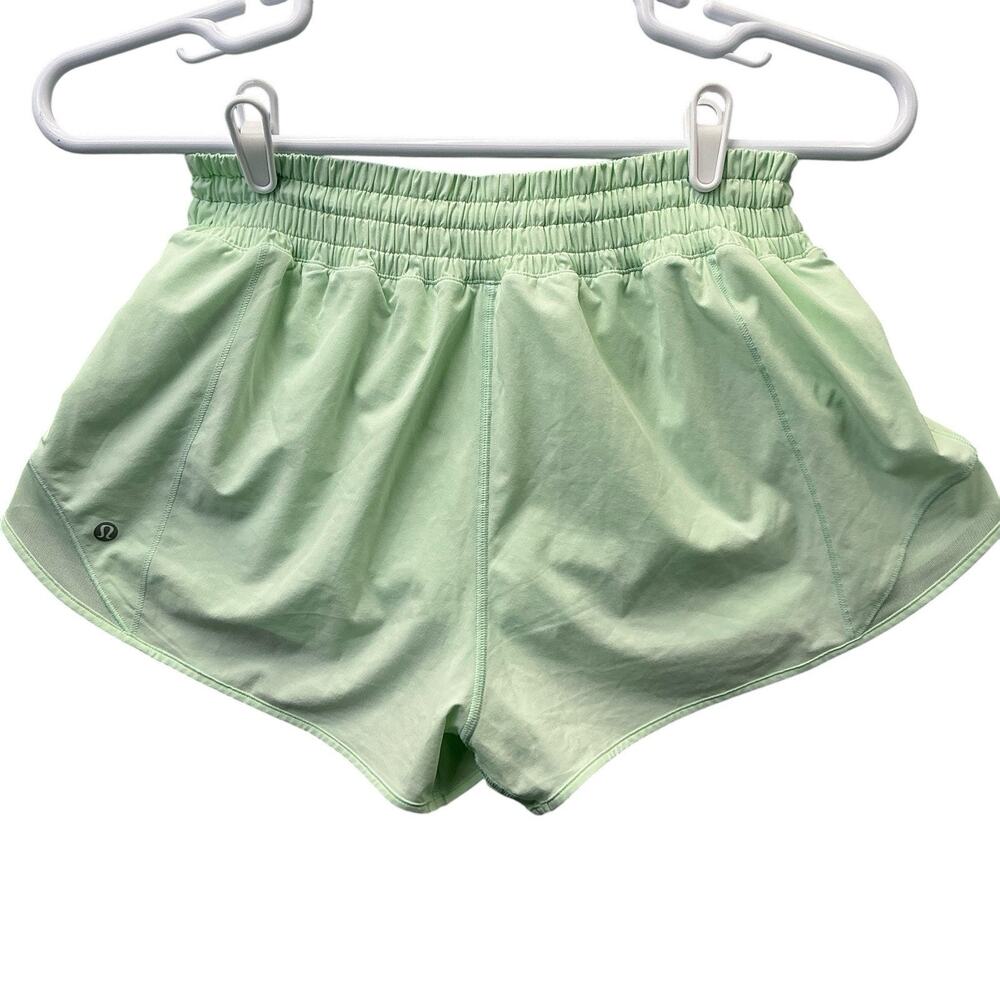 Lululemon Mint Green Lined Running Shorts Women’s Sz 10